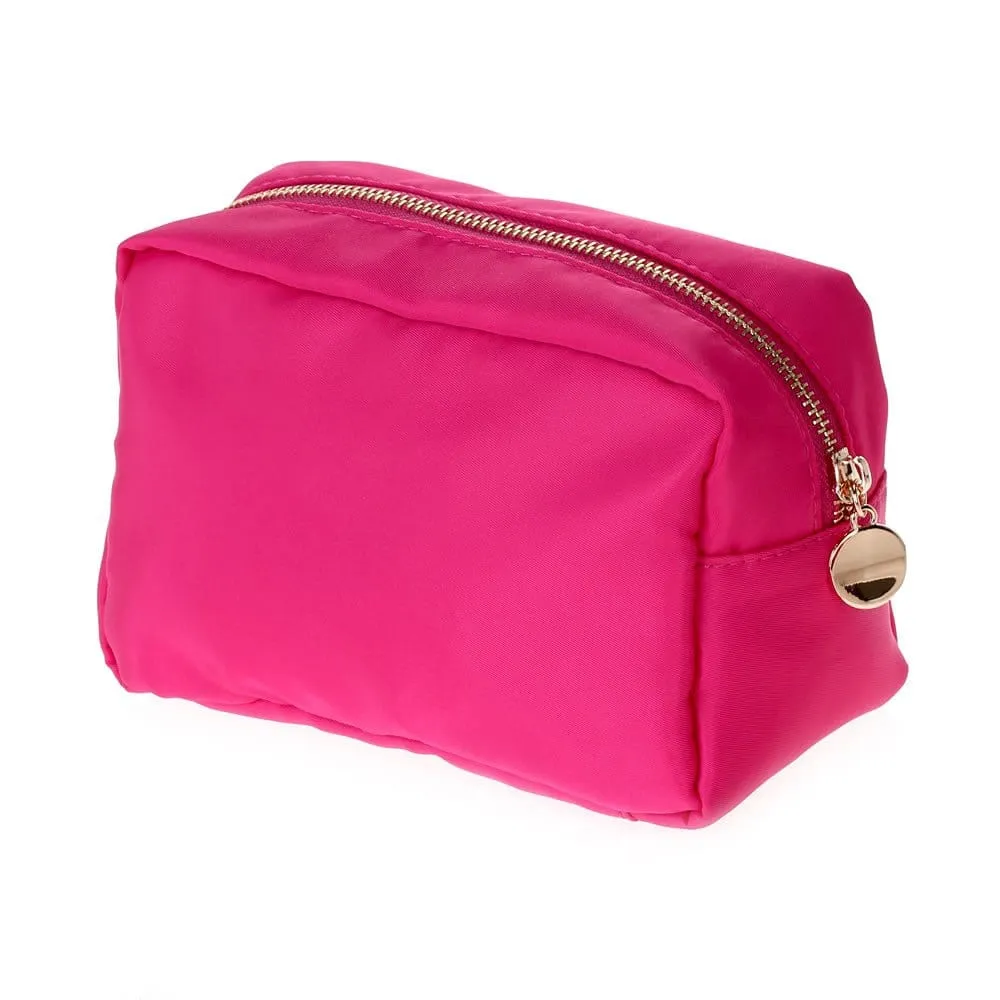 HM1012 Emma Round Zippered Nylon Cosmetic Pouch Bag
