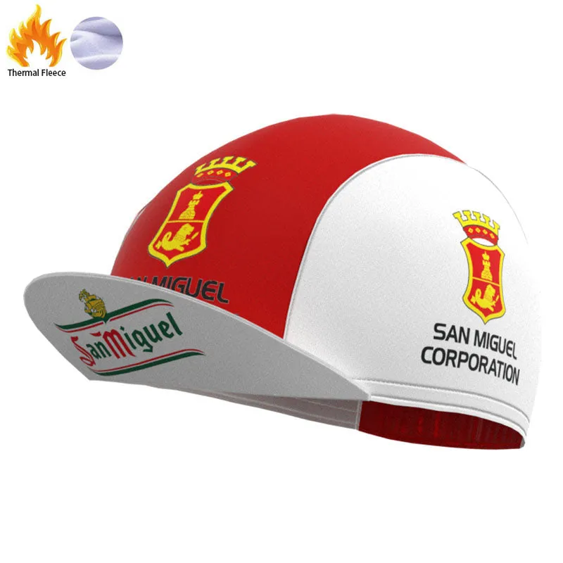 Vintage-Style San Miguel Cycling Cap for Retro Enthusiasts